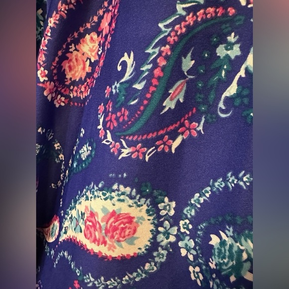 ONLY NECESSITIES Floral Patchwork Print Maxi Dress Size 3X Cotton Boho Colorful - Picture 7 of 11